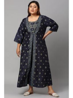 W - Blue Floral Jumpsuit