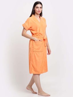 Creeva - Orange Micro Terry Bath Robe
