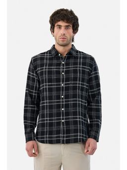 Snitch - Black Checks Full Sleeves Regular Casual Shirt for Men