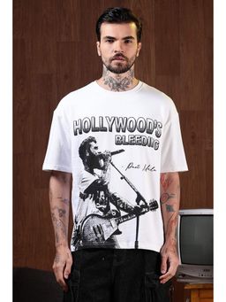 Eszett - Hollywood's Bleeding White Oversized T-Shirt