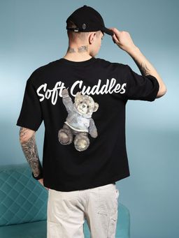 Eszett - Soft Cuddles Black Oversized T-Shirt