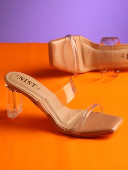 GNIST - Beige Transparent Strappy Block