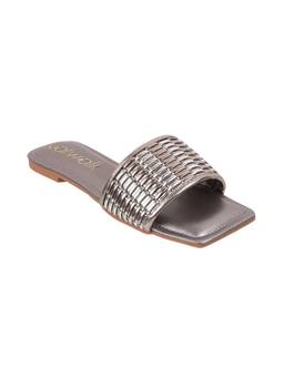 Catwalk - Casual Women Silver Hot Chic Flats