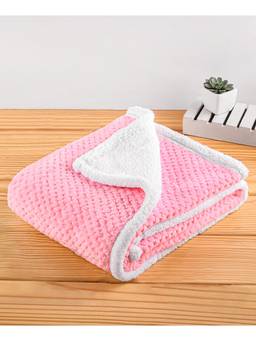 Zoe - Super Soft Double Layered Flannel Baby Blanket - Pink