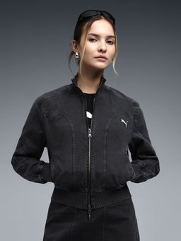 Puma - FUTURE ARCHIVE Womens Washed Twill Short Jacket