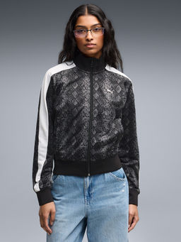 Puma - T7 Snake Print Womens Short Track Jacket