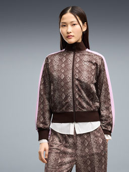 Puma - T7 Snake Print Womens Short Track Jacket