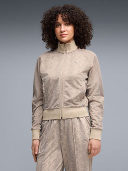 Puma - T7 Snake Print Womens Short Track Jacket