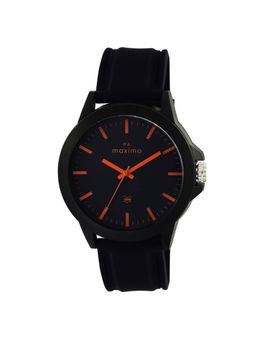 PA Maxima - Aqua Analog Watch for Men in Black Dial Color