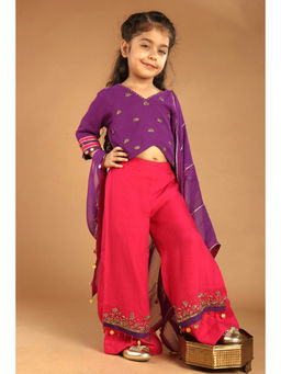 Tilsim by Sagarika Mehrotra - Gulbahar Top With Pant And Dupatta