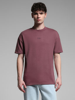 Jack & Jones - Purple Solid Regular Fit T-Shirt