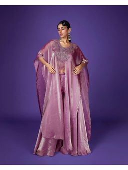 Qunic - Pink Midnight Blush Kaftan & Palazzo