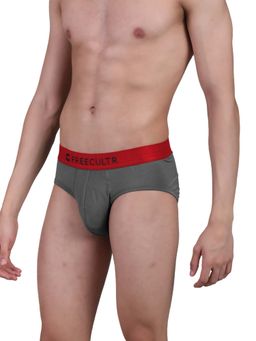 FREECULTR - Men Grey Solid Brief