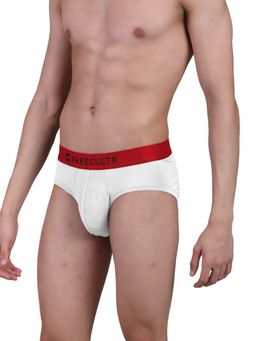 FREECULTR - Men White Solid Brief