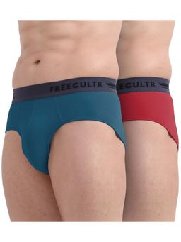 FREECULTR - Men Multi-Color Solid Pack Of 2 Briefs (Pack of 2)