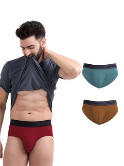 FREECULTR - Men Multi-Color Solid Pack Of 3 Briefs (Pack of 3)