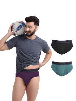 FREECULTR - Men Multi-Color Solid Pack Of 3 Briefs (Pack of 3)