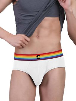 FREECULTR - Men White Solid Brief