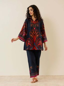 Rustorange - Kashira Slob Cotton Black Co-Ord Set