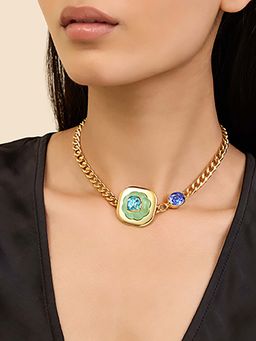Isharya - Into The Blue Statement Choker