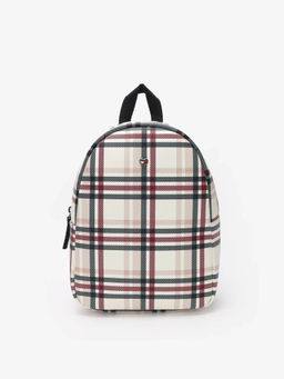 Tommy Hilfiger - Checks White Polyester Backpack
