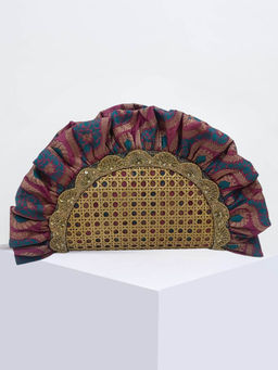 ODDCAT - Brocade Multi-Color Frill-Ah Clutch