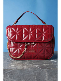 Van Heusen - Women Maroon Solid Casual Sling Bag