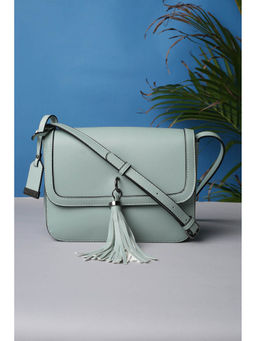 Van Heusen - Women Light Blue Solid Casual Sling Bag
