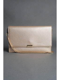 Van Heusen - Women Gold Solid Casual Sling Bag