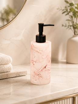 Voncasa - 310Ml Ivory Rose Polyresin Soap Dispenser