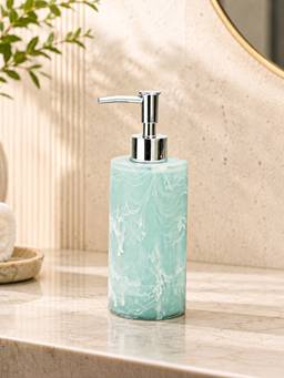Voncasa - 310Ml Ocean Mist Blue Polyresin Soap Dispenser