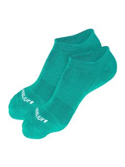 Heelium - Bamboo Zero Ankle Socks for Men - Odour Free - Breathable - 2 Pairs - Teal