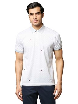 Park Avenue - Men Printed Grey T-Shirt