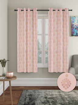 Cortina - Pink Blackout Foil Curtains (Pack of 2)