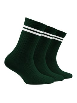 Footprints - Green Oduor Free Organic Cotton Bamboo Kids Ribbed Socks-Pack Of 3