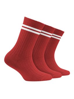 Footprints - Red Oduor Free Organic Cotton Bamboo Kids Ribbed Socks-Pack Of 3