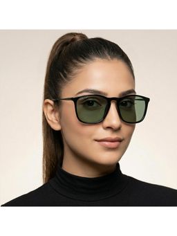 ROYAL SON - Dusk Metal Black Frame Green Lens Oval Rimless Sunglasses- Dusk_Green_20274 (53)