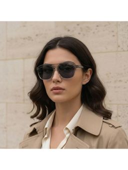ROYAL SON - Dusk Metal Black Frame Pink Lens Oval Rimless Sunglasses- Dusk_Wine_20277 (50)
