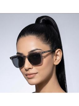 ROYAL SON - Ro Metal Silver Frame Black Lens Oval Rimless Sunglasses- Rio_Monochrome_20268 (48)