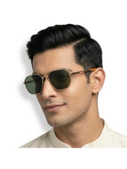 ROYAL SON - Retro Injected Black Frame Brown Lens Square Full Rim Sunglasses- Sg-Rs9090-C3 (58)