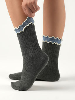 Theater - Women Grey Lisa Socks