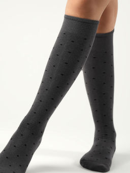 Theater - Women Grey Rose Socks