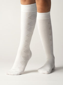 Theater - Women White Momo Socks