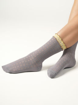 Theater - Women Lavender Plain Socks