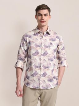 U.S. POLO ASSN. - Printed Multi Color Long Sleeves Spread Collar Shirt