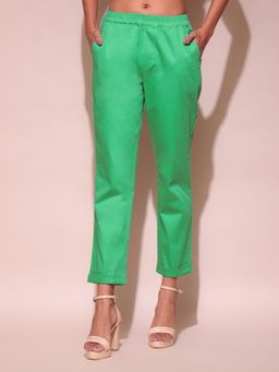 Label Ritu Kumar - Green Elasticated Pant