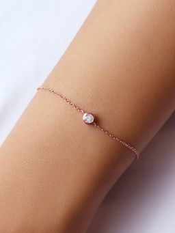 STERLYN - Rose Gold Solitaire Bracelet