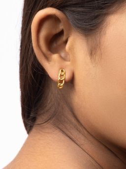 STERLYN - Link Chain Huggies