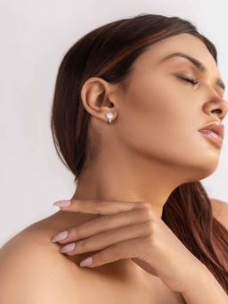 STERLYN - Shining Stars Huggies Silver Earrings