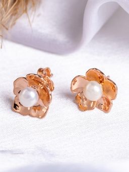 STERLYN - Pearl Petal Earring
